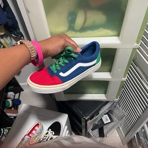 Vans Kids Sneakers - Red, Blue, Green